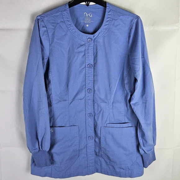 NRG by Barco Scrub Button Top